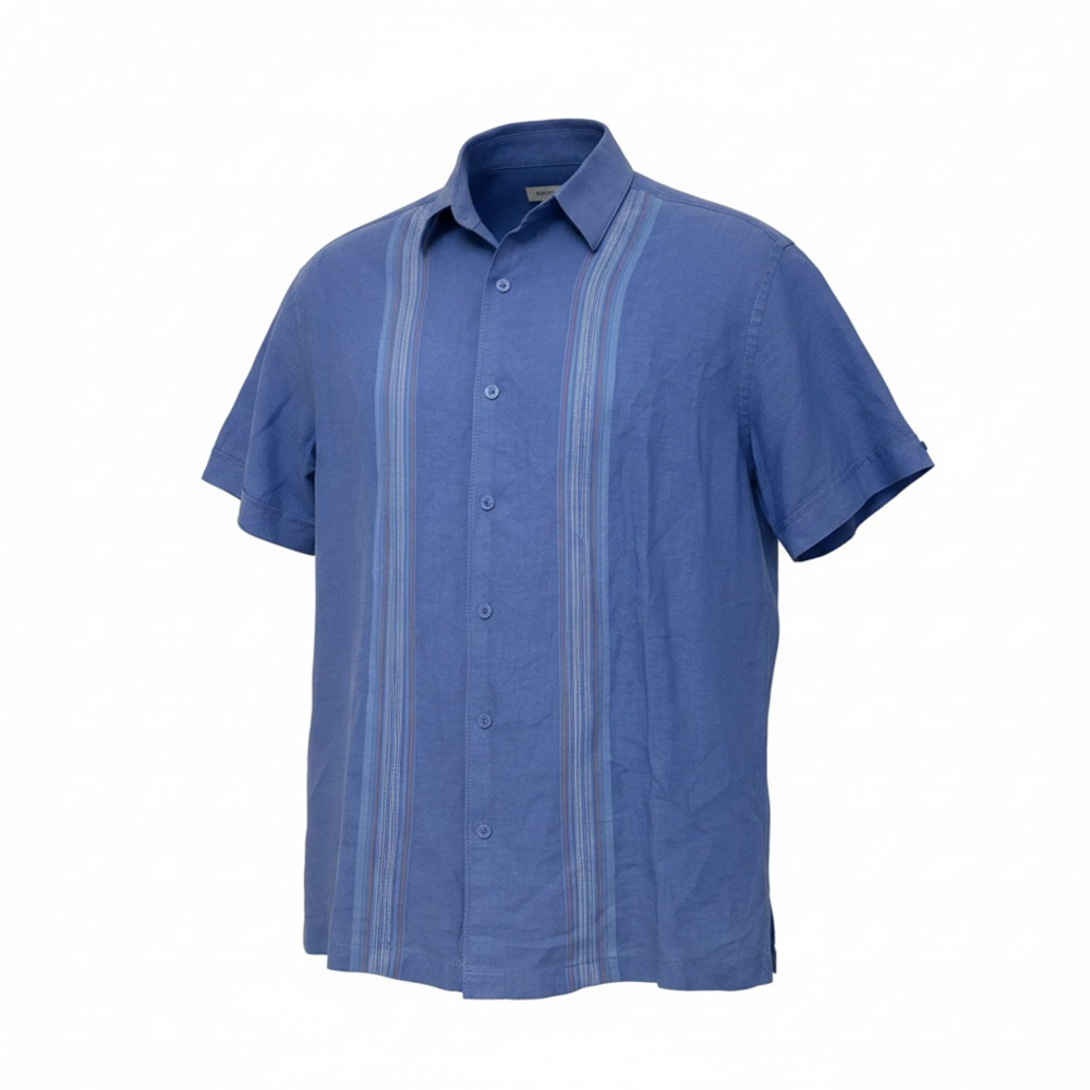 Cubavera Men's Short Sleeve Linen Blend Shirt in Blue
Summer
Lightweight